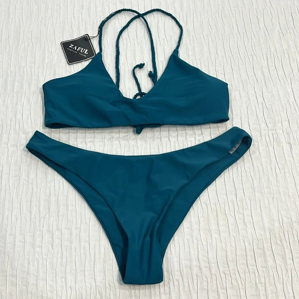 ZAFUL bikini set beachwear high leg large new lot women’s 8 sexy nwt nwot 2 sets